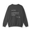 “Dear person, if you're reading this, stop me. I could use a hug - Mentally me” Crewneck Sweatshirt — Mental Health Awareness