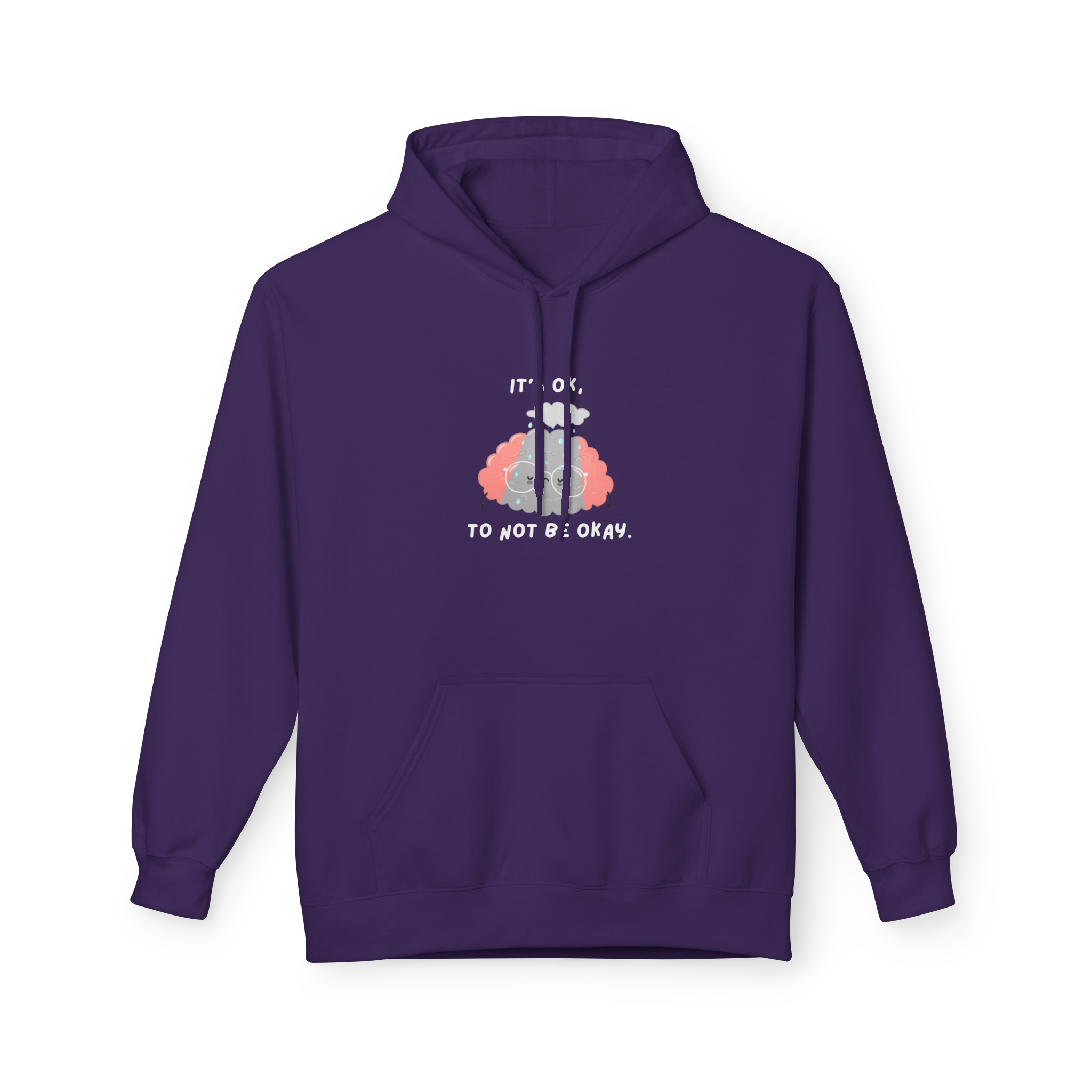 Emotional Brain Crying in the Rain Hoodie
